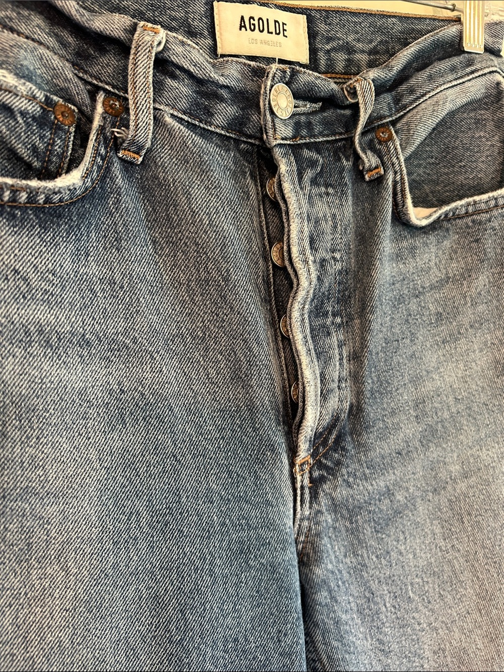 Agolde Riley Straight Jeans Size 24 - Picture 7 of 13